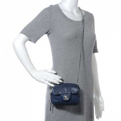 Chanel Calfskin Ultimate Stitch Mini Flap WOC Bag Navy 2 of 8