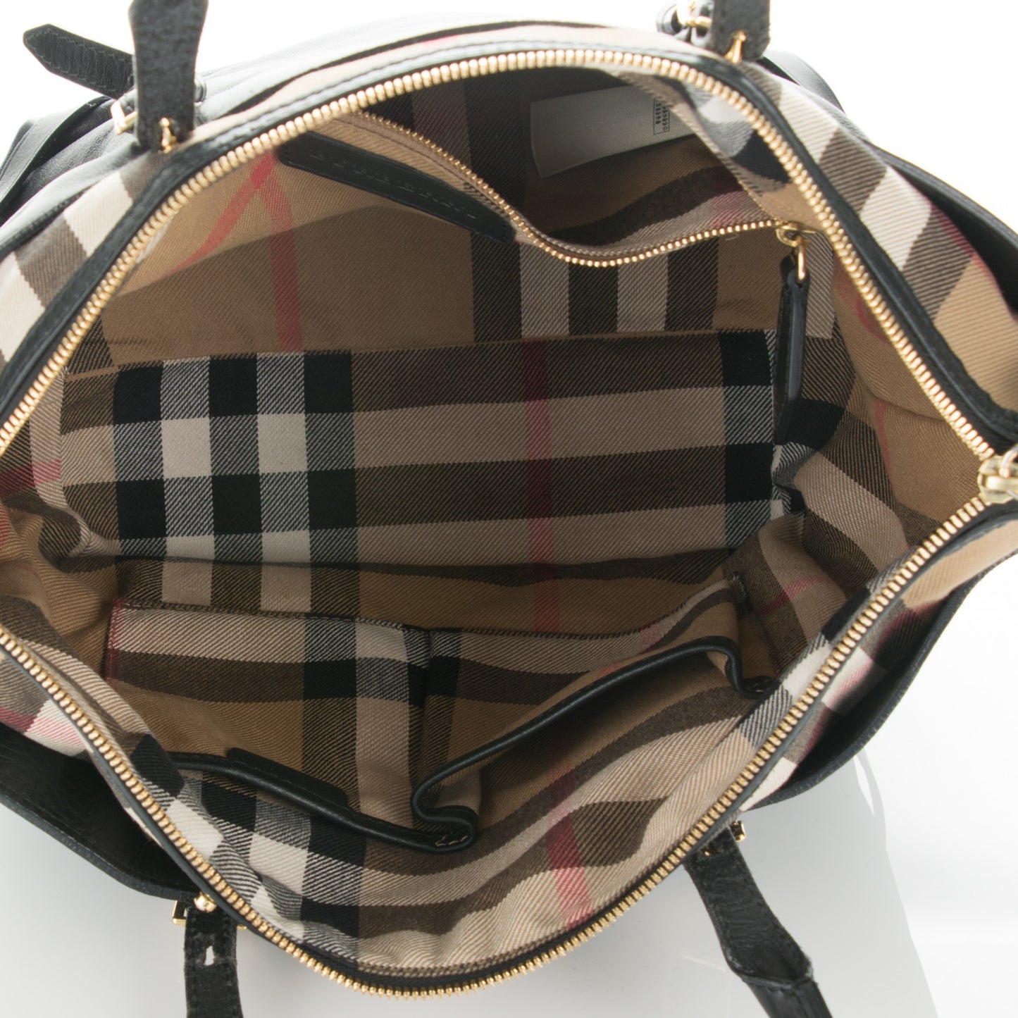 Calfskin House Check Small Salisbury Tote Black