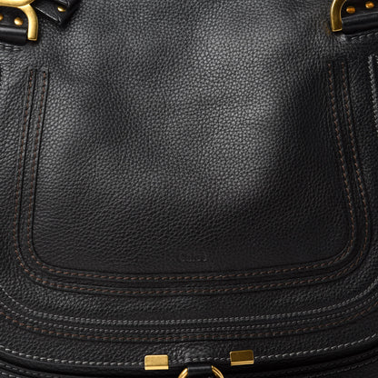 Chloe Calfskin Large Marcie Satchel Black 10 of 10