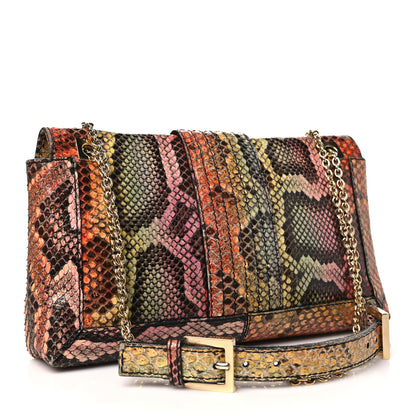 Fendi Snakeskin Maxi Baguette Bag Multicolor 3 of 10