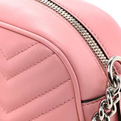 Gucci Calfskin Matelasse Small GG Marmont Chain Shoulder Bag Wild Rose 15 of 15