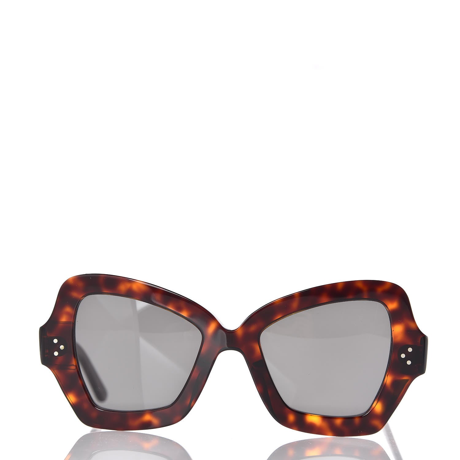 Celine Acetate Butterfly Sunglasses CL 40067I Red Havana Smoke 2 of 7