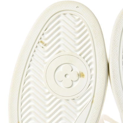 Louis Vuitton Calfskin Reverse Monogram Boombox High Top Sneakers 38 White 9 of 17