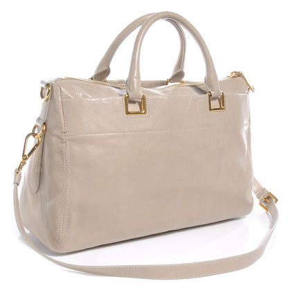 Prada Glace Calf Extra Wide Tote Stone 3 of 10