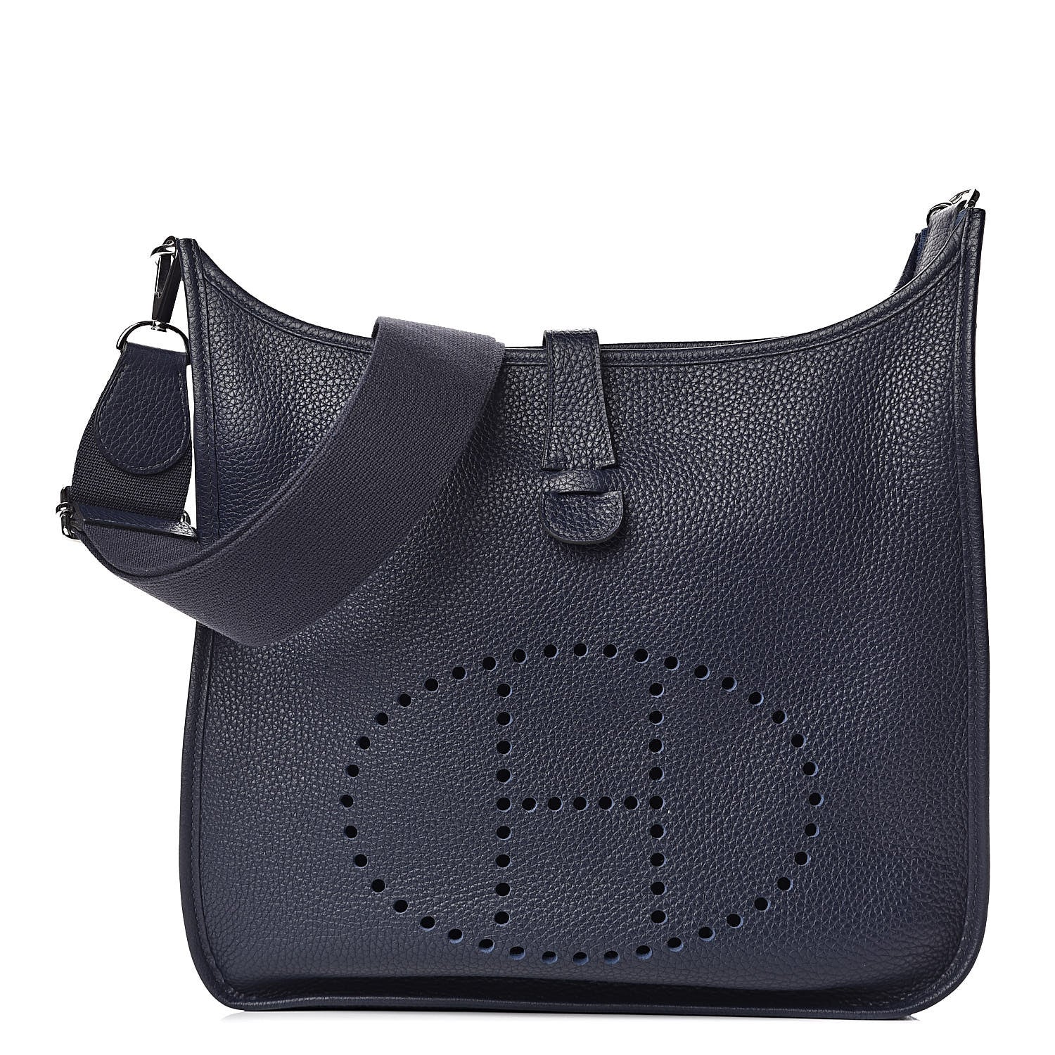 Hermes Taurillon Clemence Evelyne III GM Bleu Nuit 1 of 11