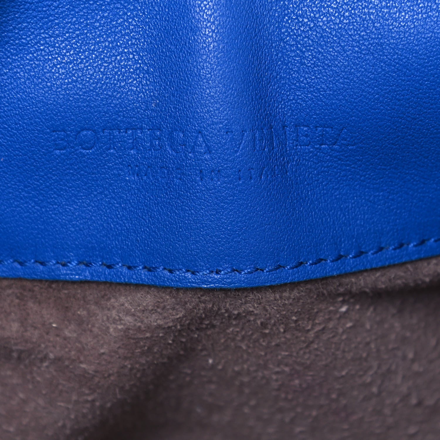 Bottega Veneta Nappa Lizard Intrecciato Flap Shoulder Bag Blue 6 of 13