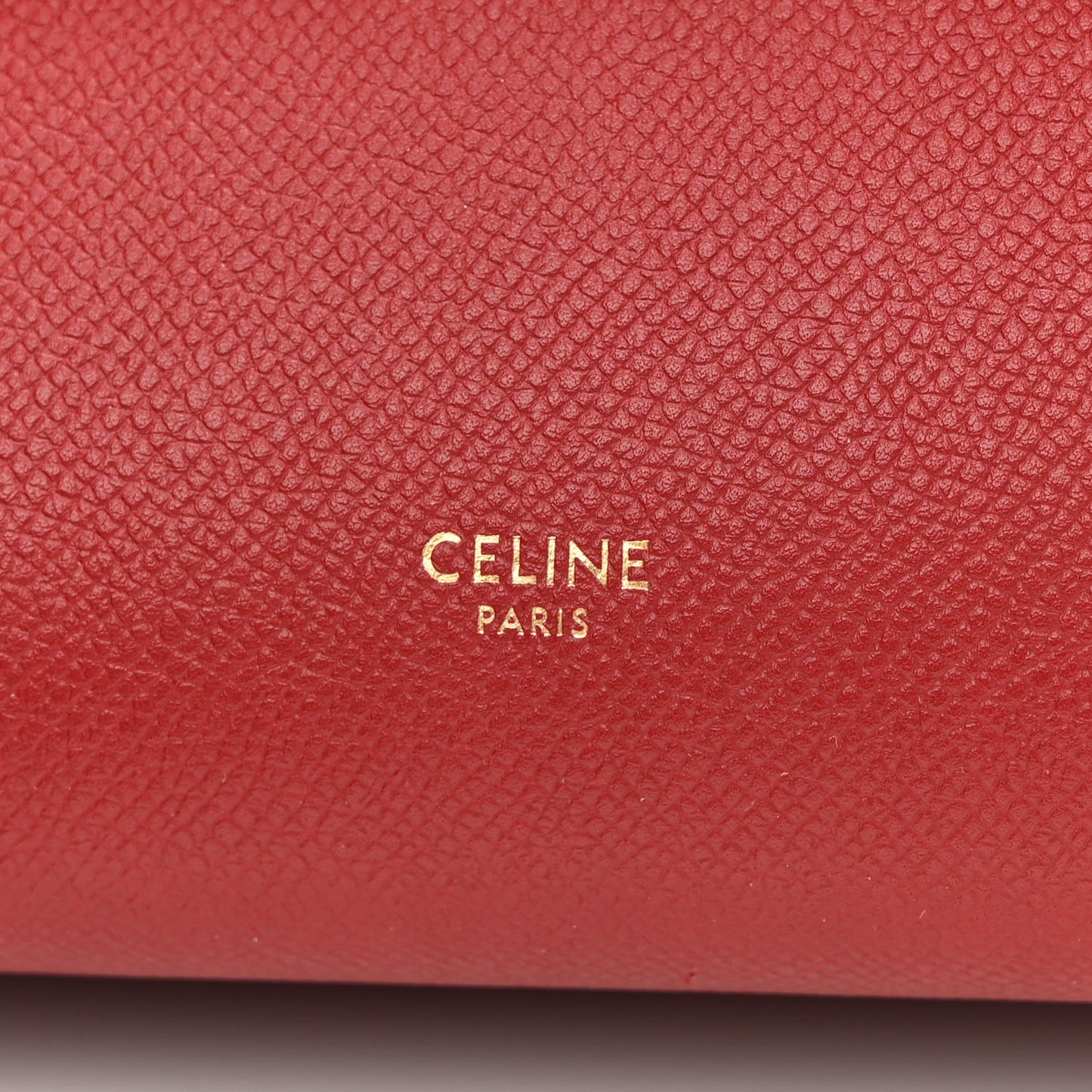 Grained Calfskin Nano Belt Bag Ruby