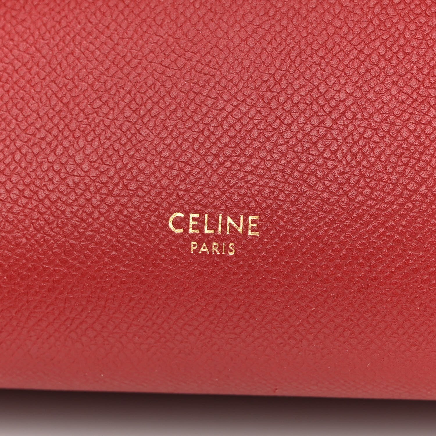 Celine Grained Calfskin Nano Belt Bag Ruby 6 of 9