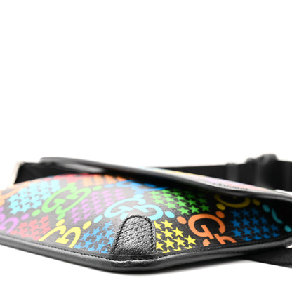 Gucci GG Supreme Monogram Psychedelic Slim Belt Bag Black 10 of 11