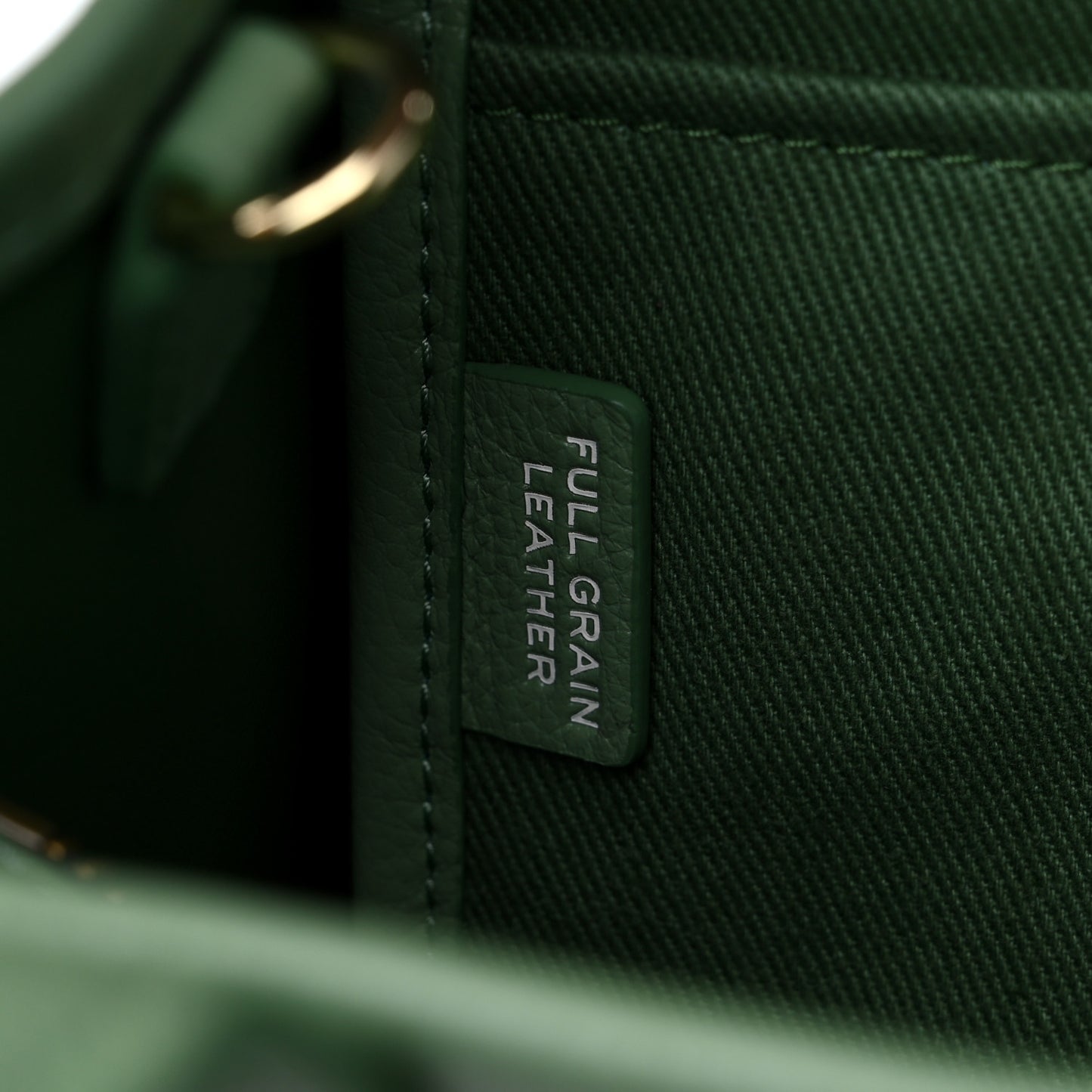 Grained Calfskin Small The Tote Bag Aspen Green