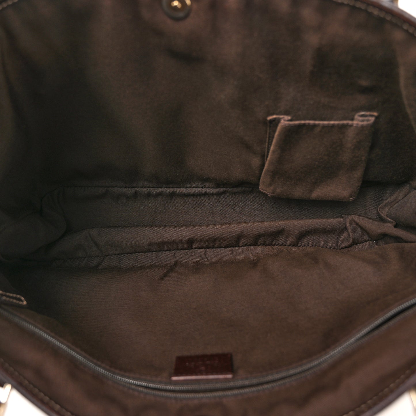 Monogram Web Tote Brown