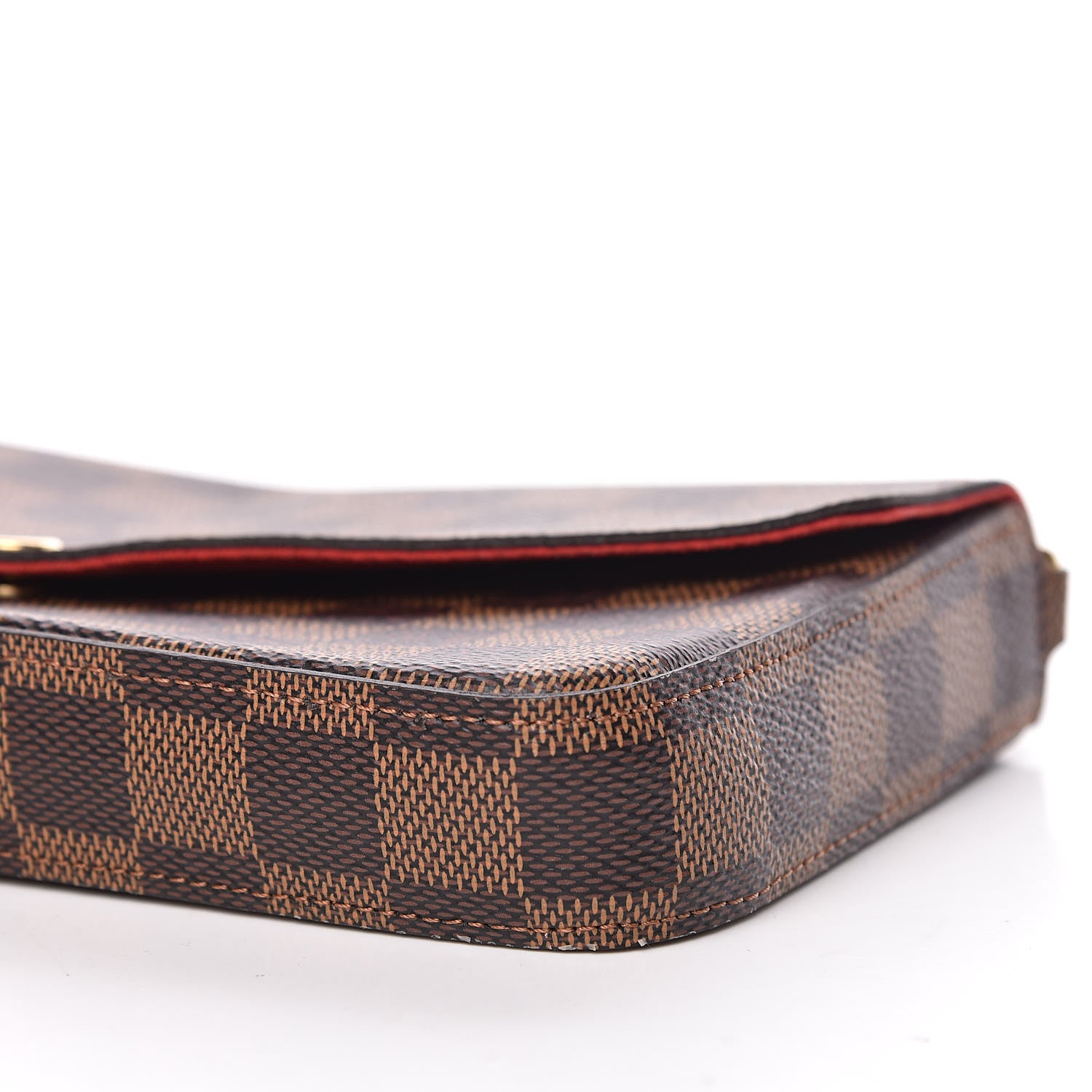 Louis Vuitton Damier Ebene Pochette Felicie Chain Wallet 8 of 15