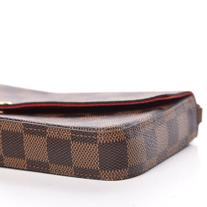 Louis Vuitton Damier Ebene Pochette Felicie Chain Wallet 8 of 15