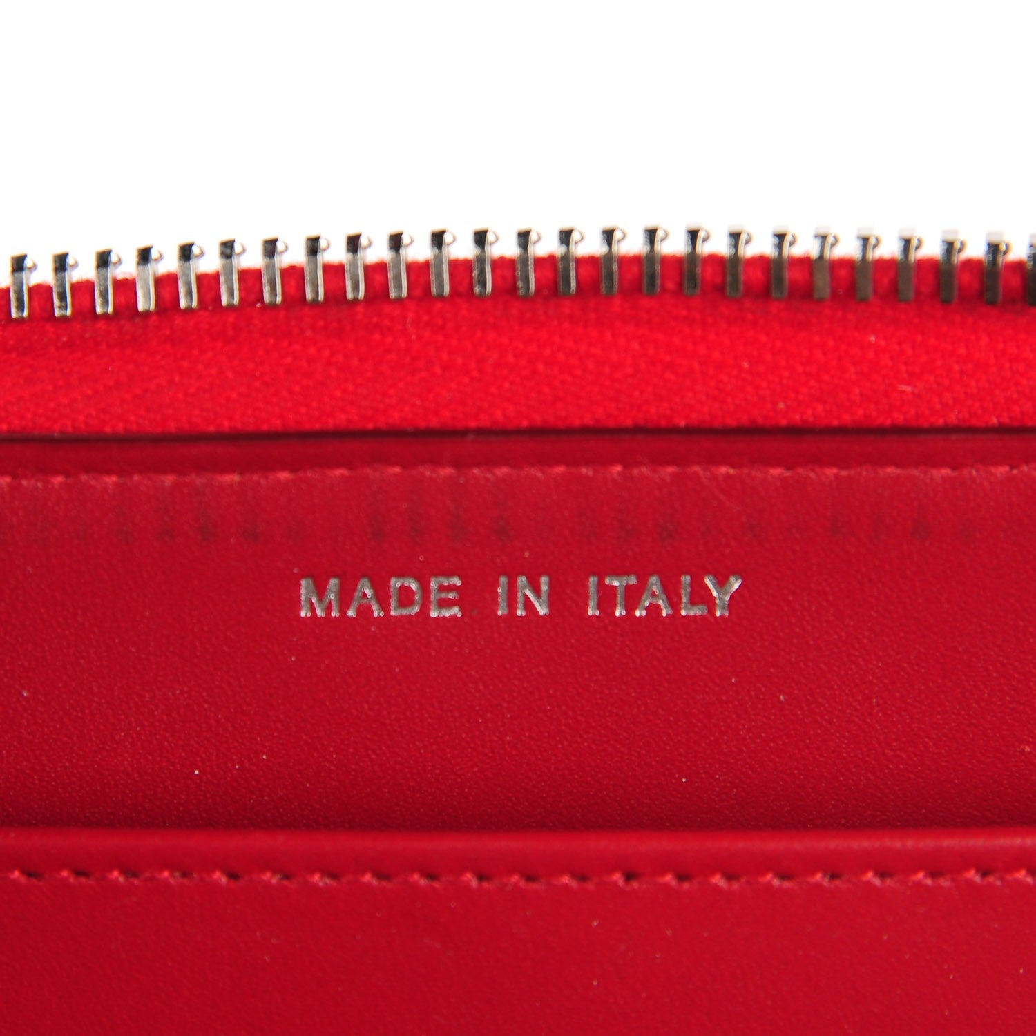 Chanel Patent Quilted Brilliant Zip Around Wallet Red 6 of 9