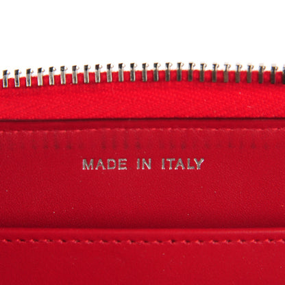 Chanel Patent Quilted Brilliant Zip Around Wallet Red 6 of 9