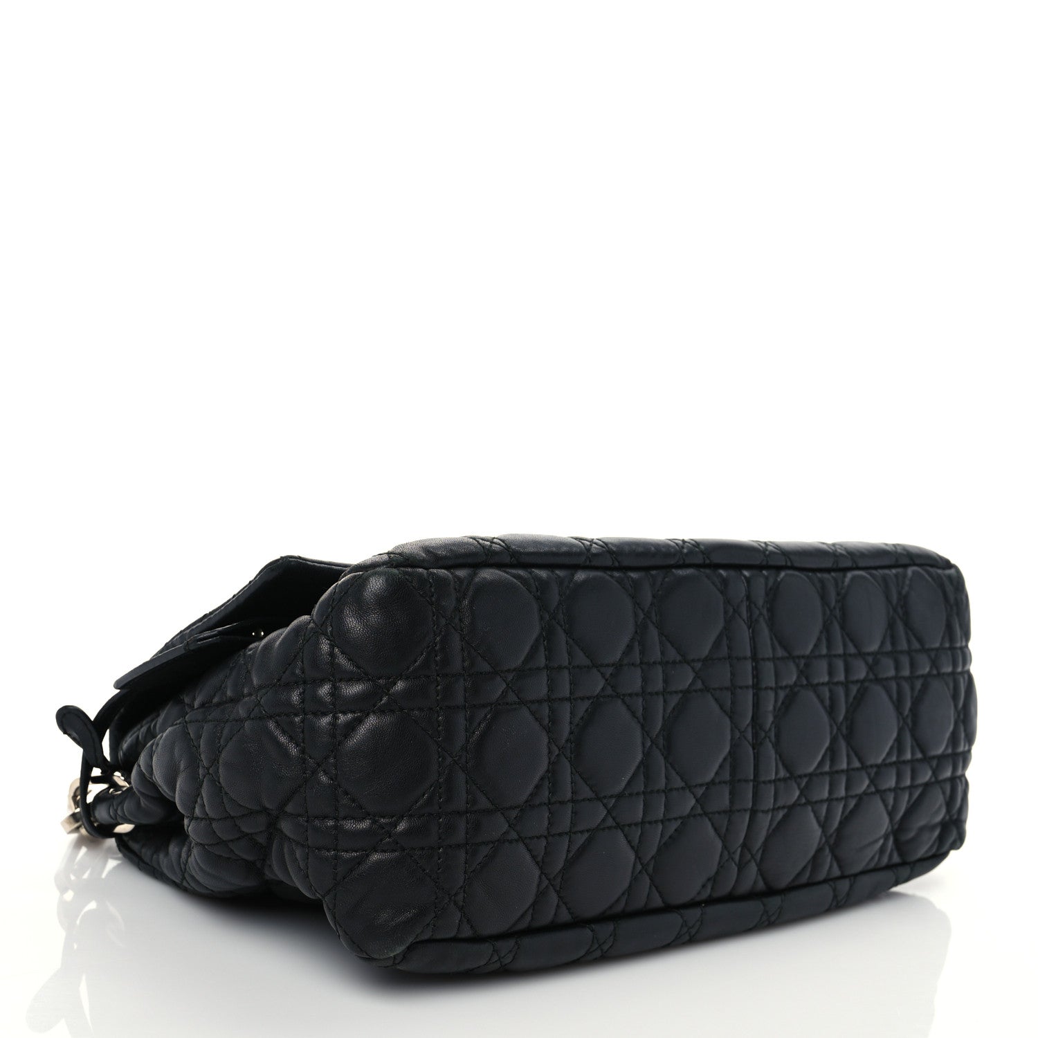 Christian Dior Lambskin Cannage Medium New Lock Flap Black 3 of 9