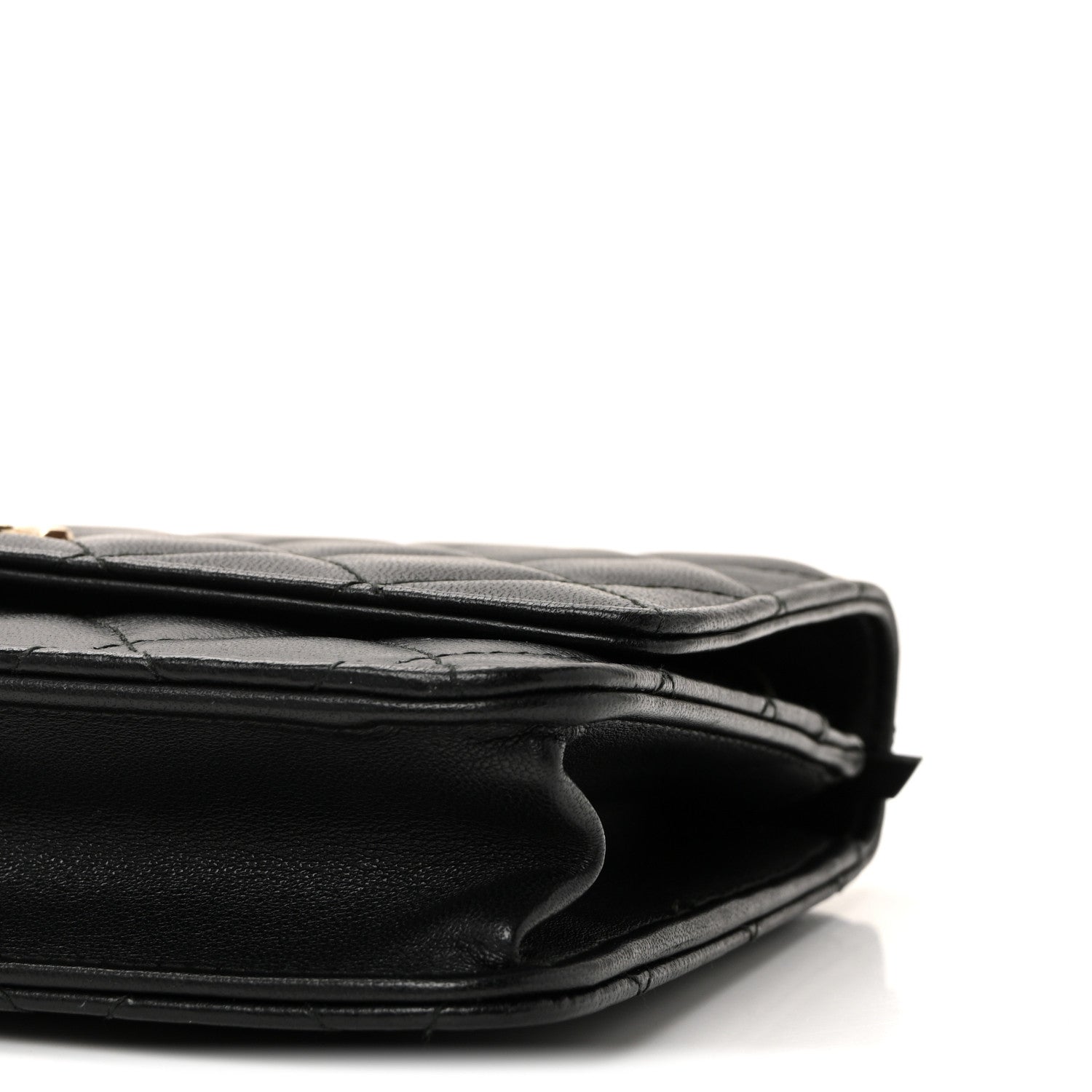 Chanel Lambskin Quilted Trendy CC Wallet On Chain WOC Black 11 of 11