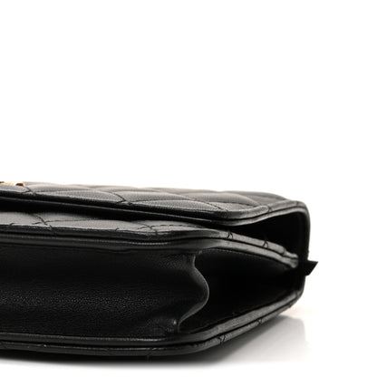 Chanel Lambskin Quilted Trendy CC Wallet On Chain WOC Black 11 of 11