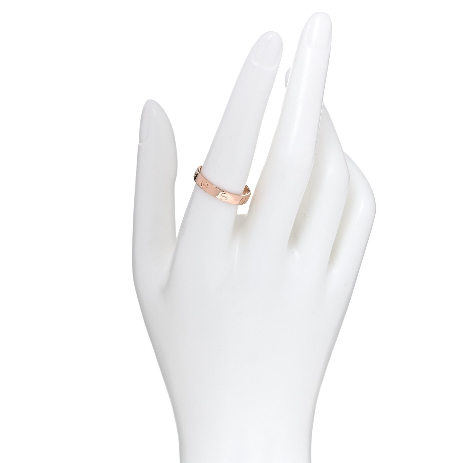 Cartier 18K Pink Gold 3.5mm LOVE Wedding Band Ring 58 8.25 2 of 4