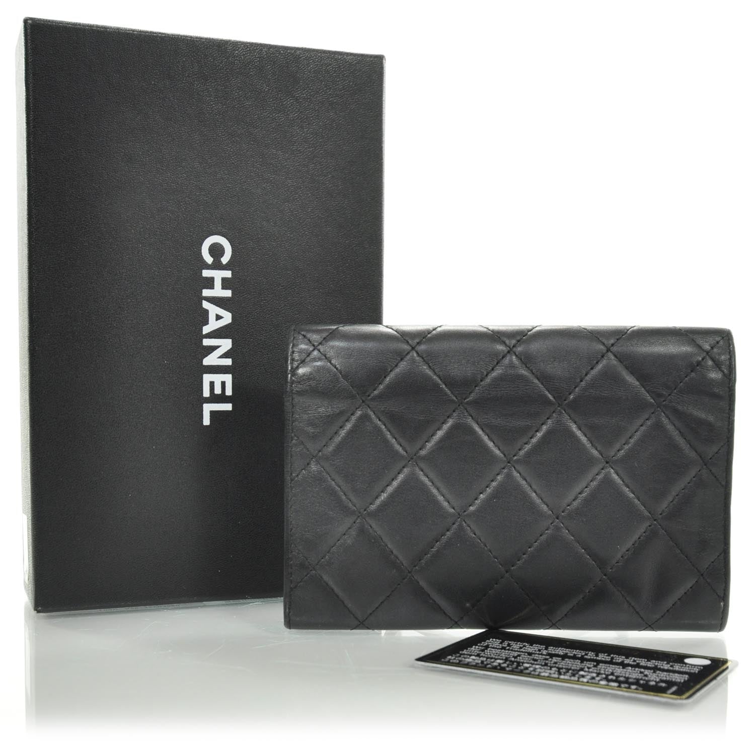 Chanel Calfskin Quilted Cambon Flap Wallet Black 2 of 9