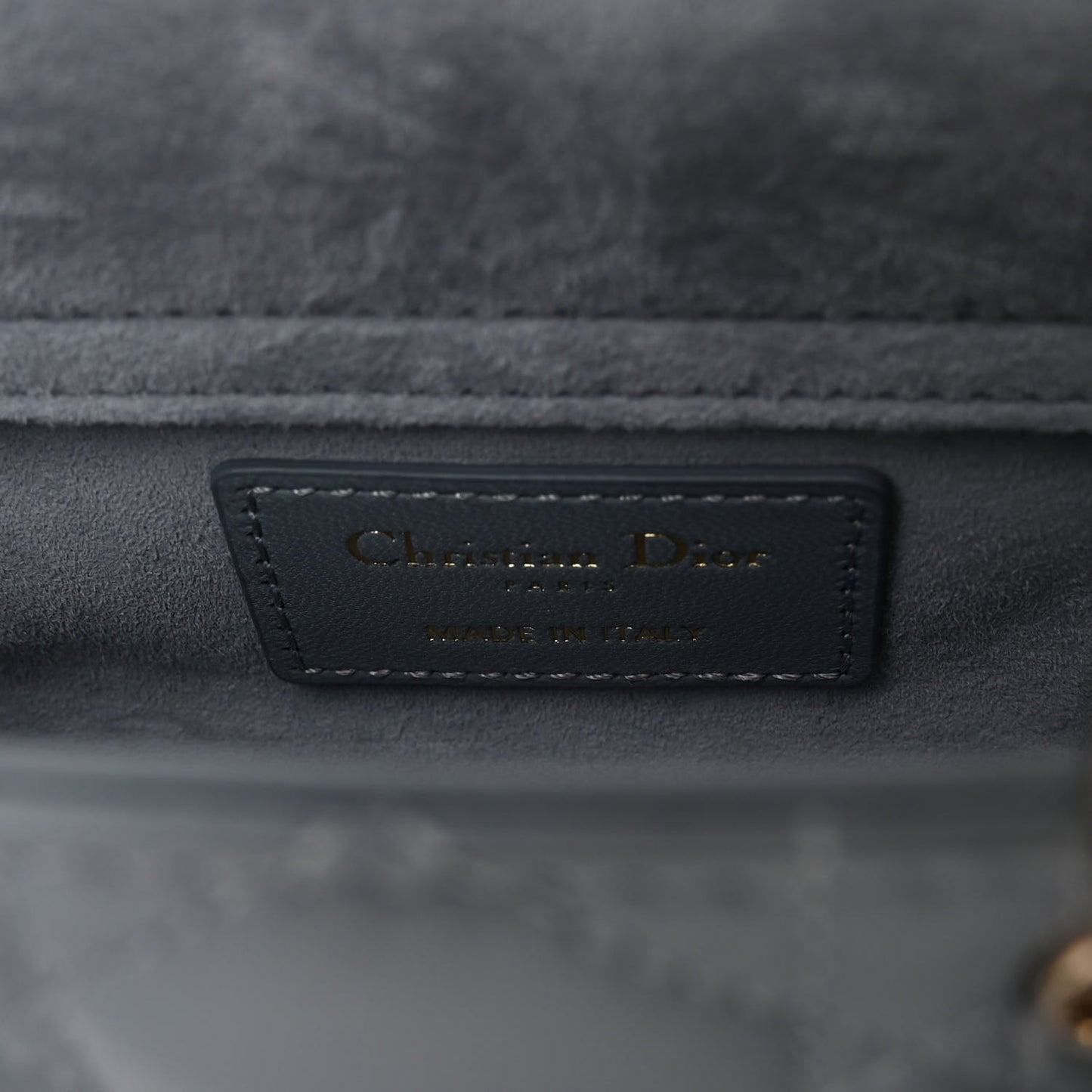 CHRISTIAN DIOR Lambskin Cannage Micro Lady D-Joy Cloud Blue