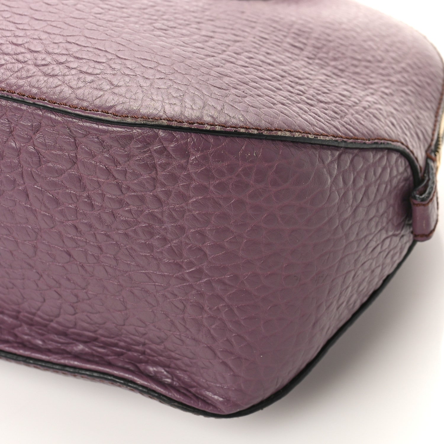 Burberry Heritage Grain Small Orchard Bowling Bag Purple 8 of 9