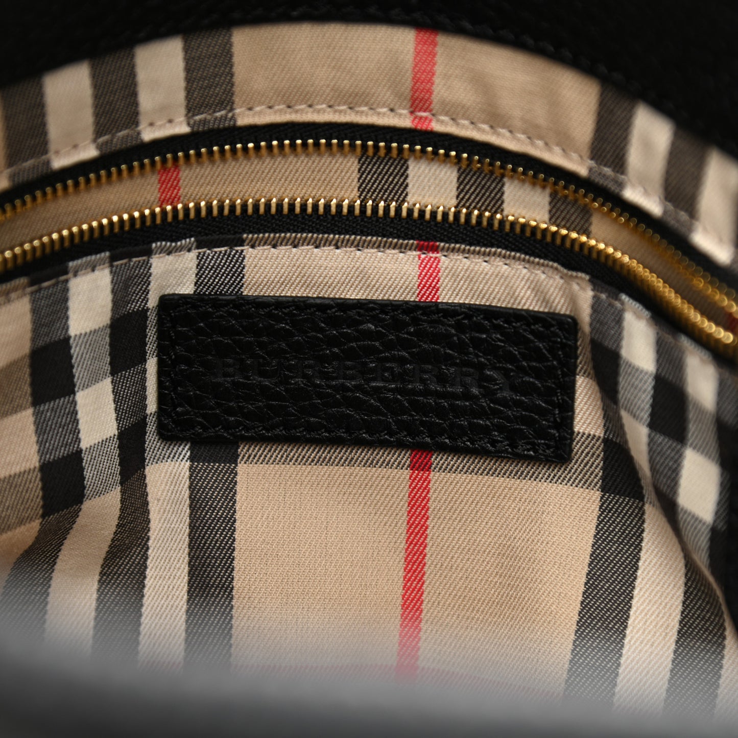 London Grainy Calfskin Medium Baynard Tote Black