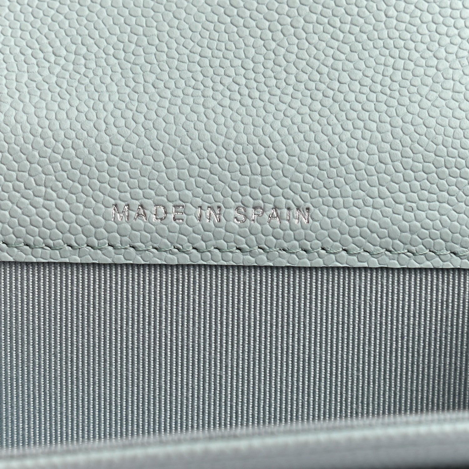 Chanel Caviar Quilted Flap Card Holder Wallet Light Blue 6 of 7