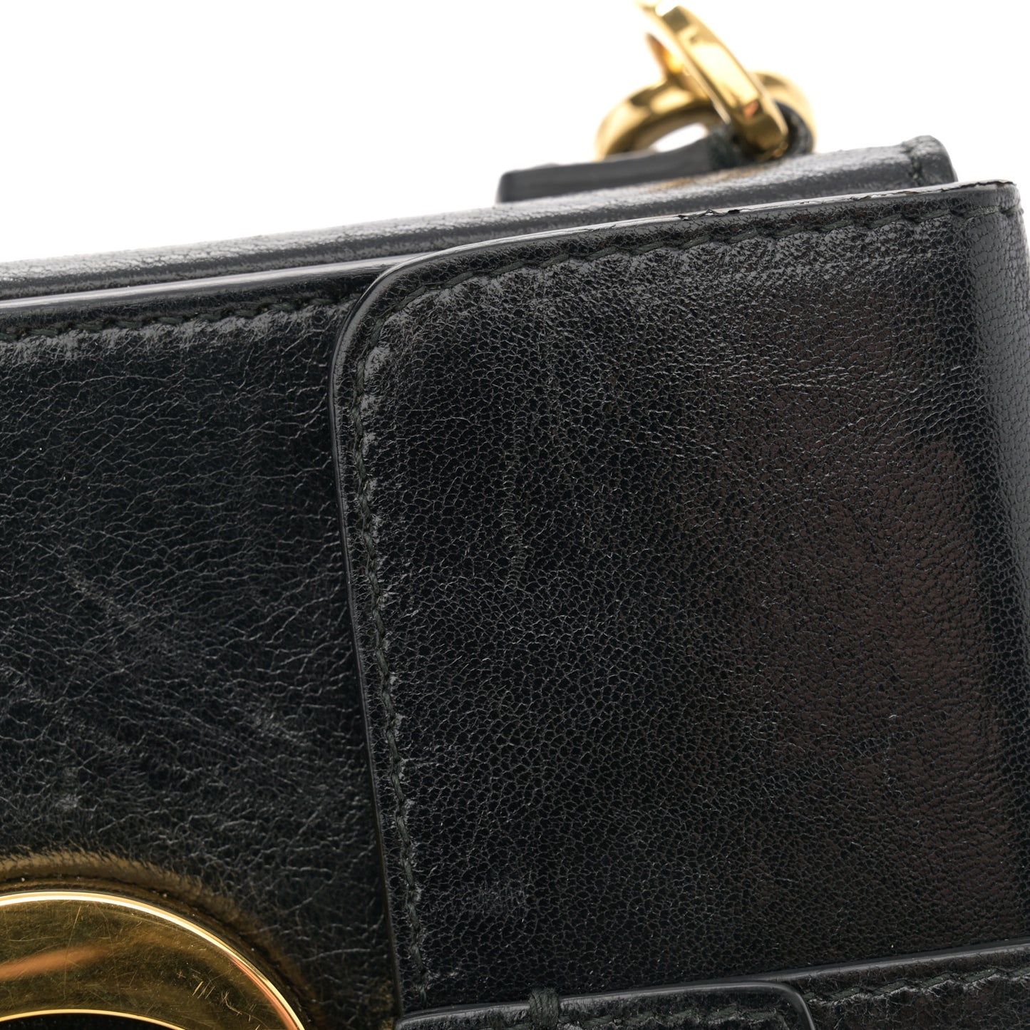 Crackled Lambskin 30 Montaigne Box Bag Black