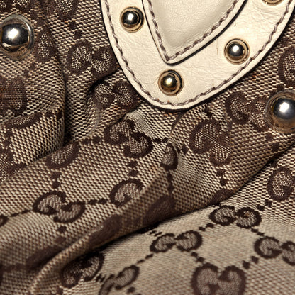 Gucci Monogram Studded Pelham Tote Off White 10 of 12