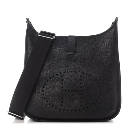 Hermes Taurillon Clemence Evelyne III GM Black 1 of 9