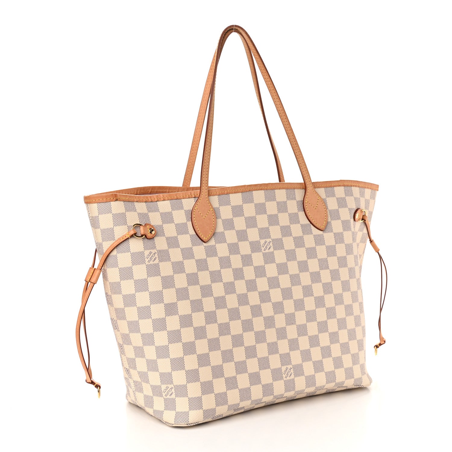 Louis Vuitton Damier Azur Neo Neverfull MM Rose Ballerine 4 of 12