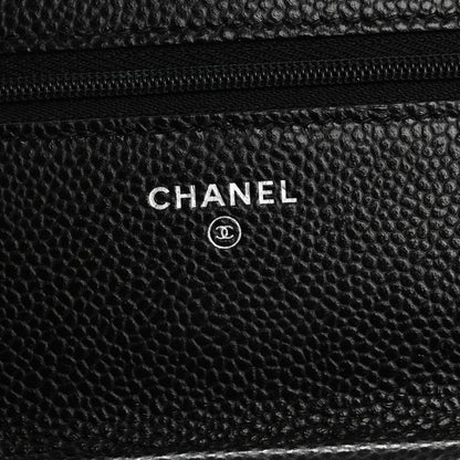 Chanel Caviar Quilted Wallet on Chain WOC Black 6 of 11