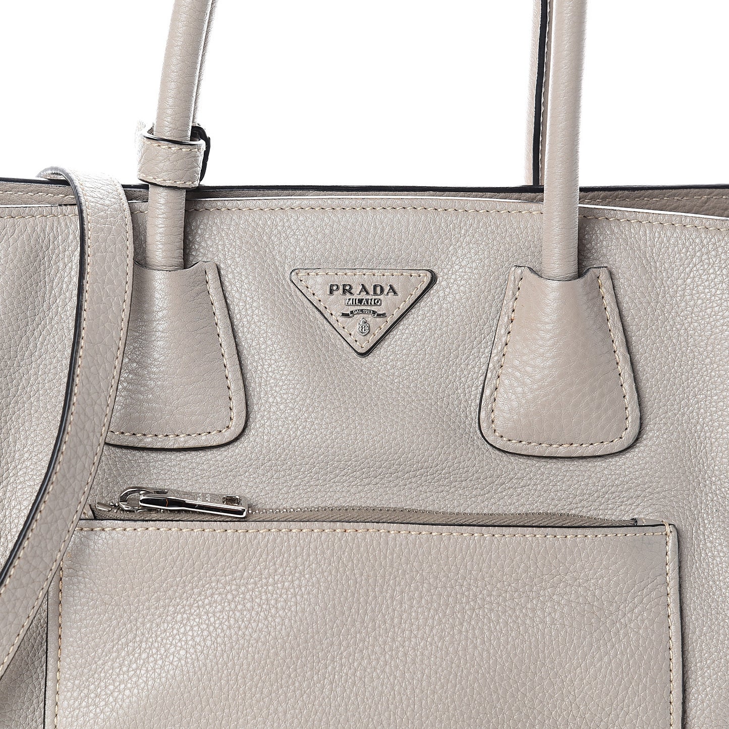 Vitello Phenix Shopping Tote Pomice