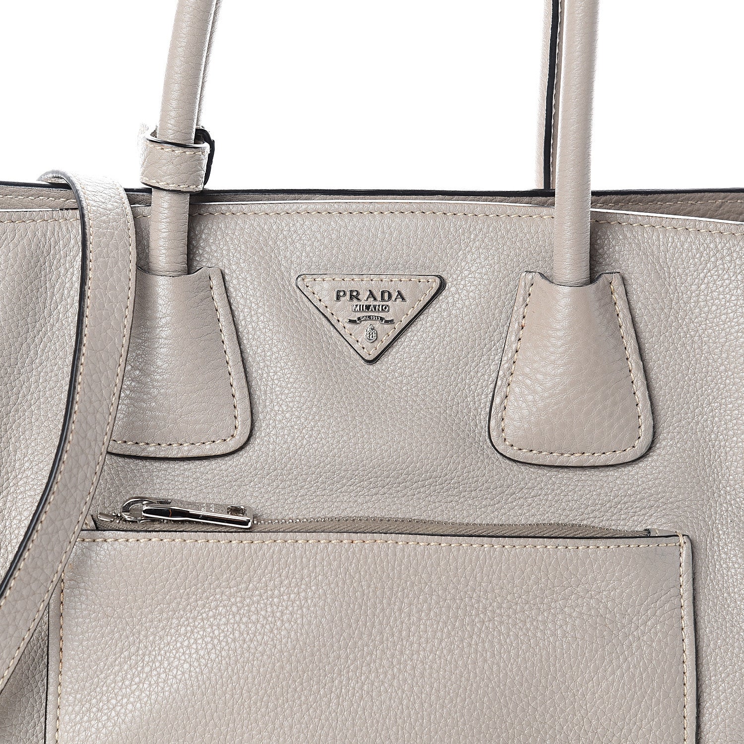 Prada Vitello Phenix Shopping Tote Pomice 6 of 8