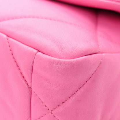 Chanel Lambskin Quilted Medium Chanel 19 Flap Pink 10 of 20