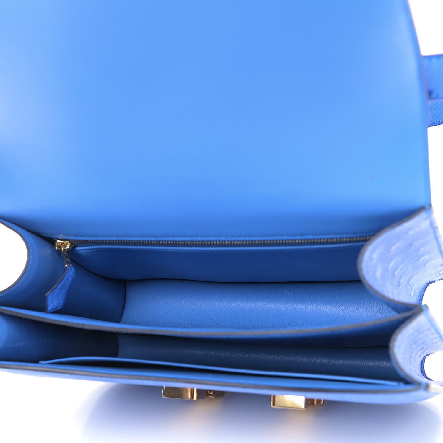 Hermes Ostrich Constance 24 Bleuet 5 of 9