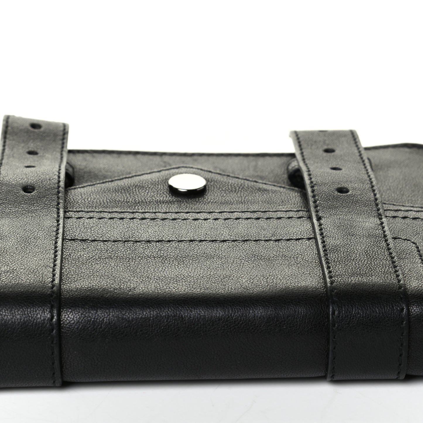 Lambskin Large PS1 Chain Wallet Black