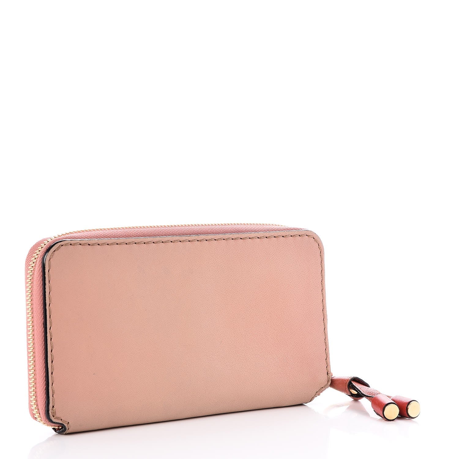 Chloe Grained Calfskin Marcie Long Zip Around Wallet Pink 3 of 12
