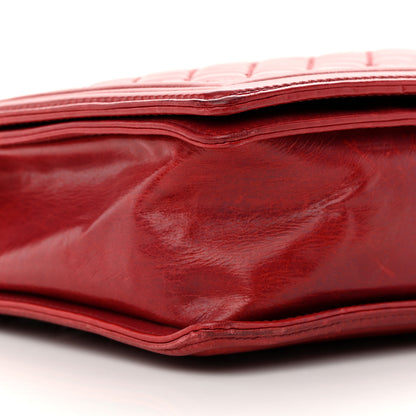 Chanel Aged Glazed Calfskin Quilted Large Boy Flap Red 9 of 18