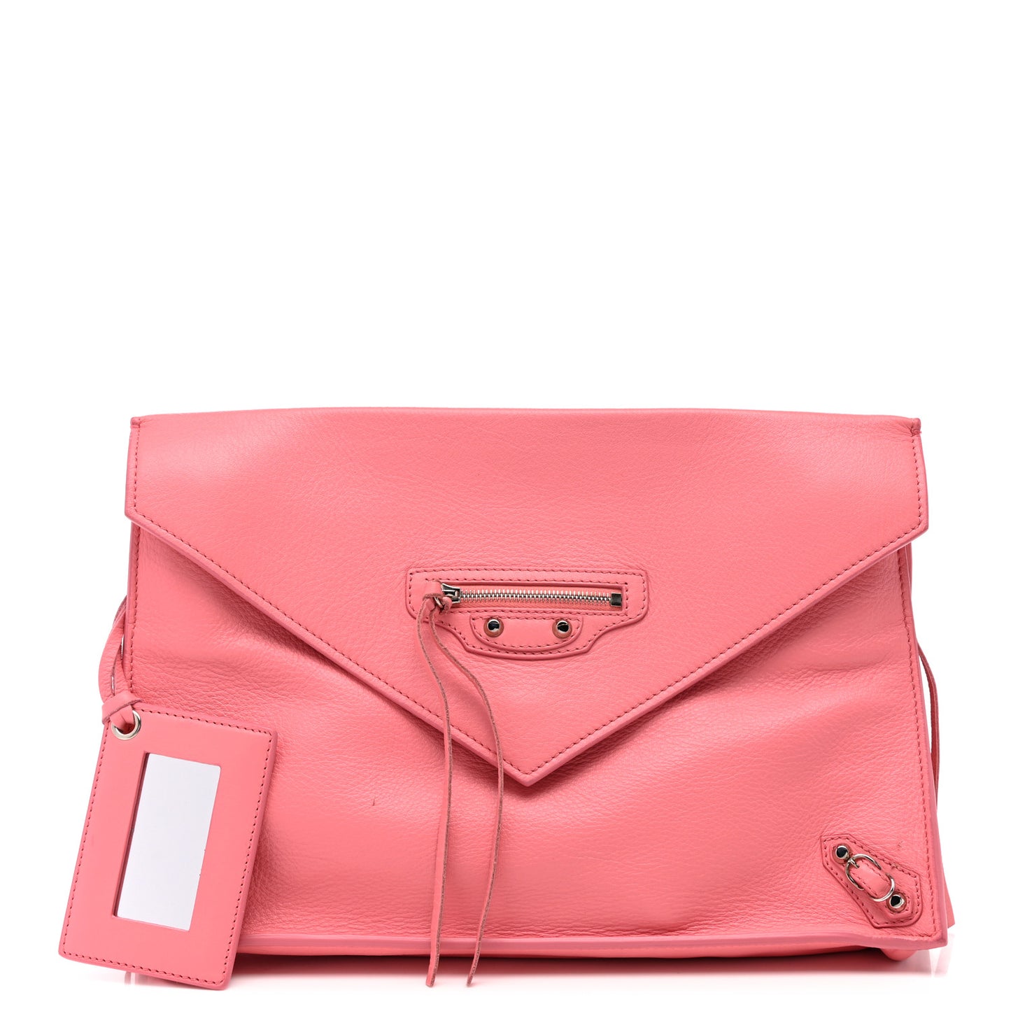 Veau Souple Papier Sight Clutch Rose Flamingo