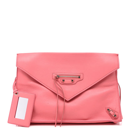 Balenciaga Veau Souple Papier Sight Clutch Rose Flamingo 1 of 9