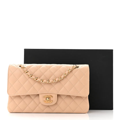 Chanel Caviar Quilted Medium Double Flap Beige 11 of 11