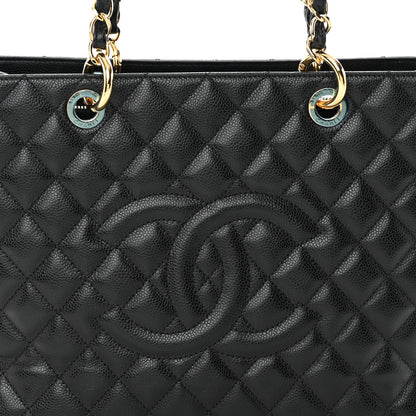 Chanel Caviar Quilted Grand Shopping Tote GST Black 8 of 10