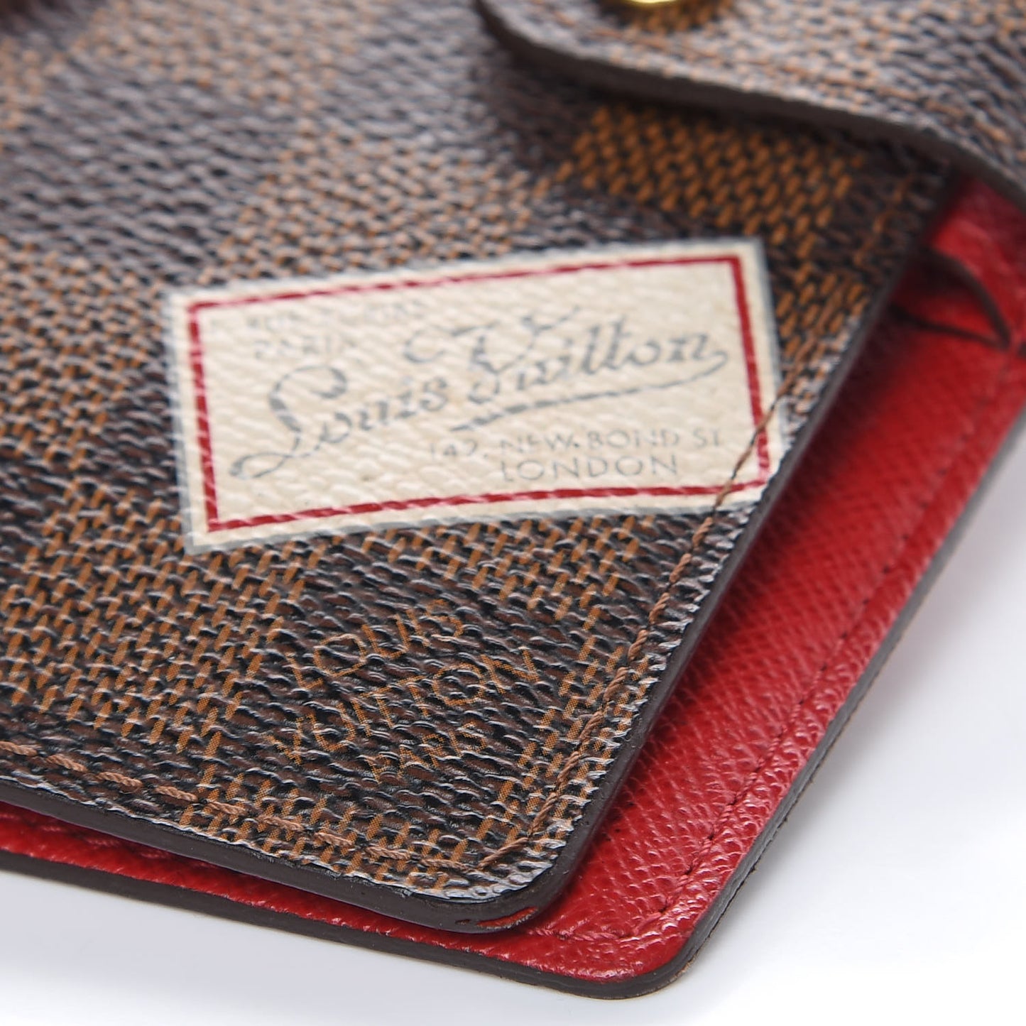 Damier Ebene Patch Small Ring Agenda Cover