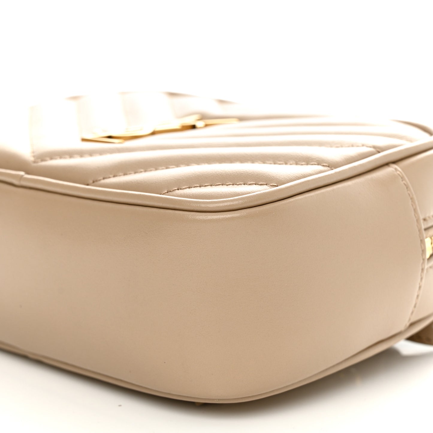 Calfskin Matelasse Monogram Lou Belt Bag Natural