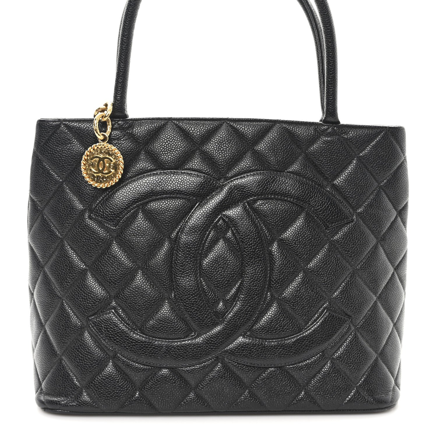 Chanel Caviar Quilted Medallion Tote Black 9 of 11