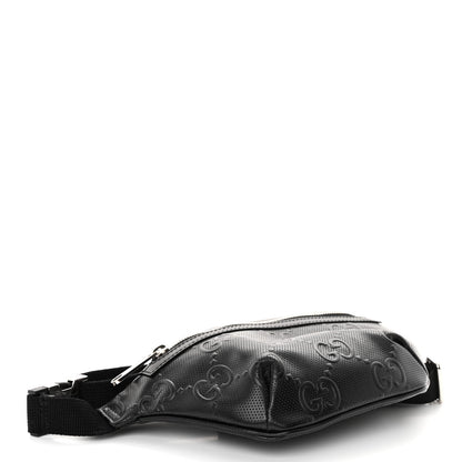 Gucci Calfskin GG Tennis Embossed Belt Bag Black 4 of 10