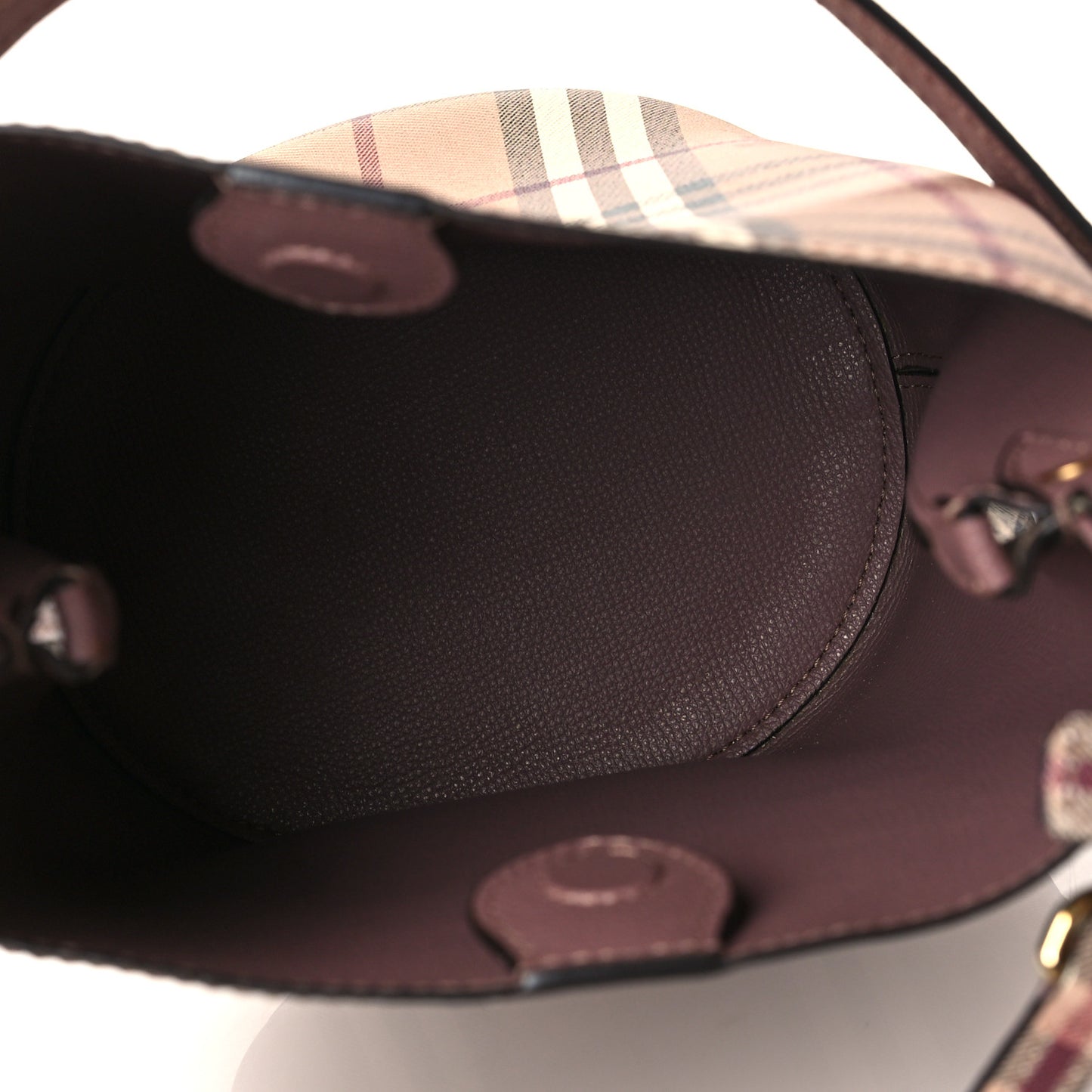Haymarket Check Colours Small Lorne Bucket Crossbody Elderberry