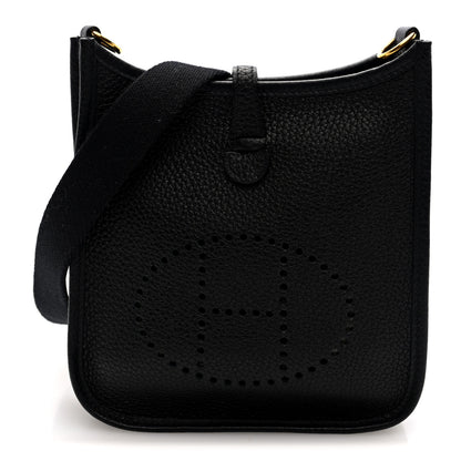Hermes Taurillon Clemence Evelyne TPM Black 1 of 10